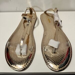 Fashion nova flat thong strap sandals